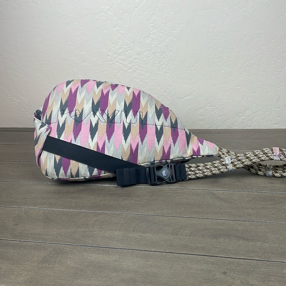 KAVU mini rope bag cotton crossbody sling-ink leaf